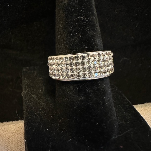 NEW Stainless Steel & Diamond Ring - Picture 3 of 5